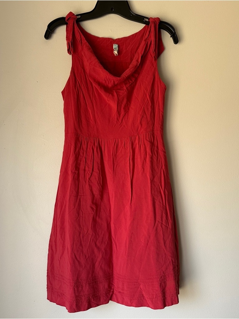 Anthropologie Maeve Tied Down Drape Cowl Neck Sun Dress size 2